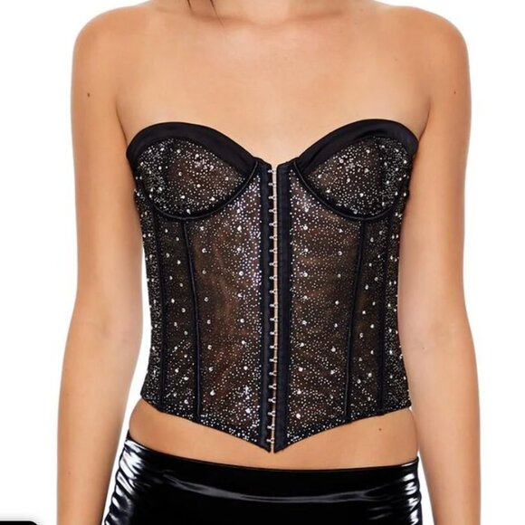 Forever 21 Bedazzled Corset - Picture 2 of 3